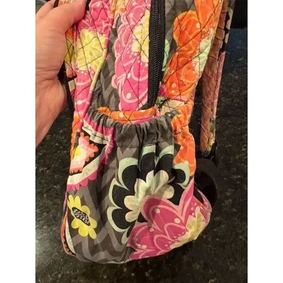 Vera Bradley Floral Multicolor Backpack Unisex Casual Adjustable Straps - Picture 12 of 14